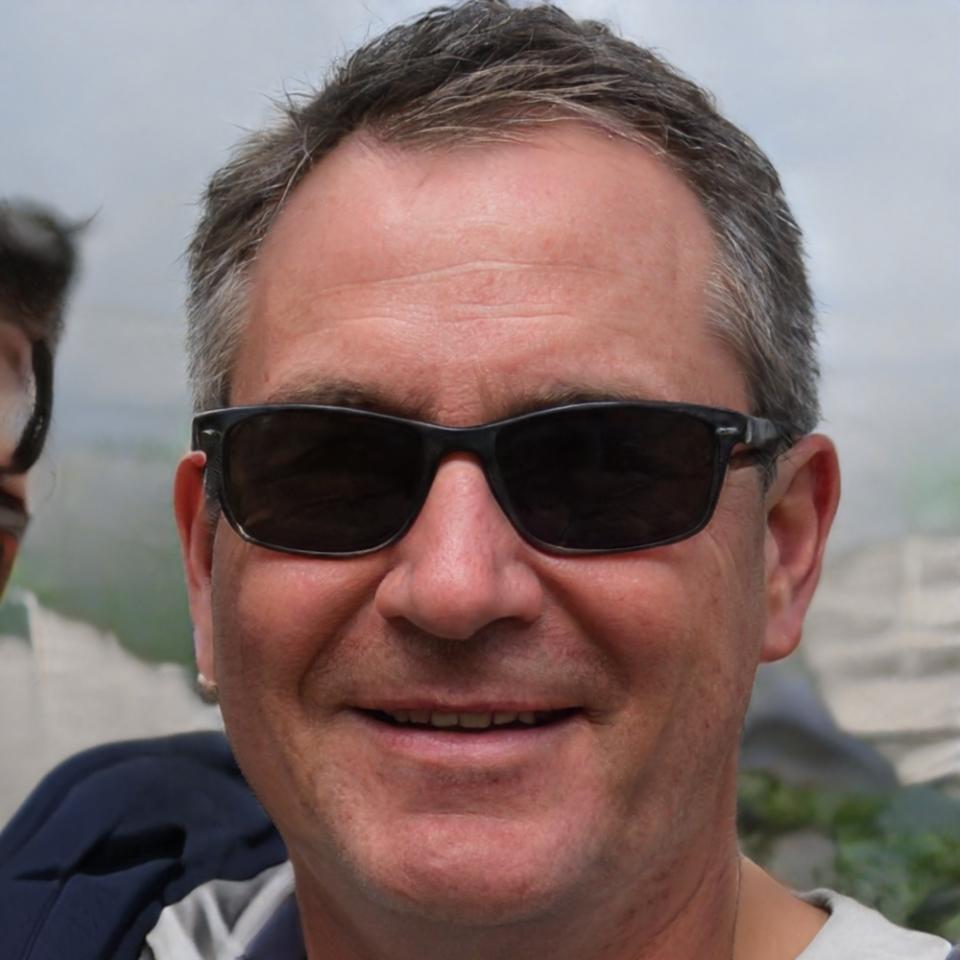 Professional headshot of game development team member